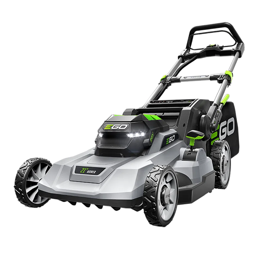 EGO LM2114 cordless push lawn mower with grass collection bag